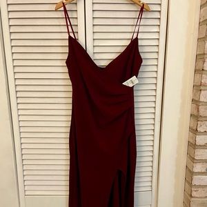 Windsor Sasha Formal High Slit Wrap Dress